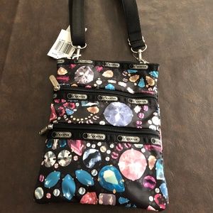 LeSportsac Kasey Crystalized Crossbody Bag  NEW W/TAG